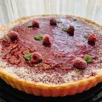 Kuchen de frambuesa o durazno