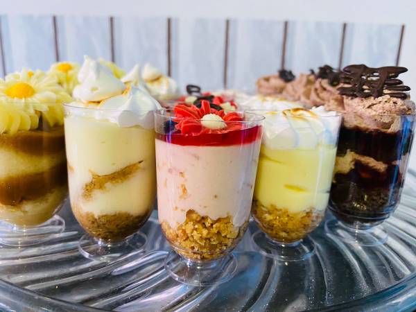 Navidad: Postres en shot 12 unidades