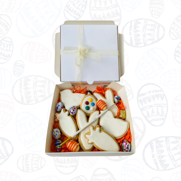 Caja 8 galletas para decorar más pincel